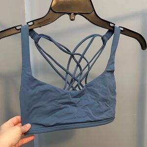 Lululemon Athletica Slate Blue Strappy Sports Bra